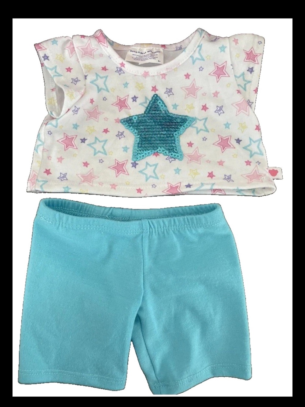 Build A Bear Rare Honey Girls Rock Star Shiny Sequin Star Dance Outfit RARE HTF